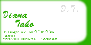 diana tako business card